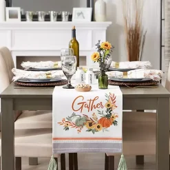 Gather with Pumpkin Harvest Table Runner