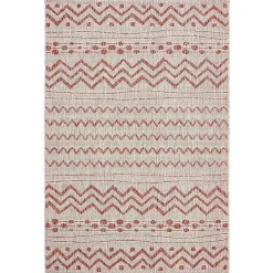 Geometric Stripe Sun Shower Outdoor Area Rug, 7x9