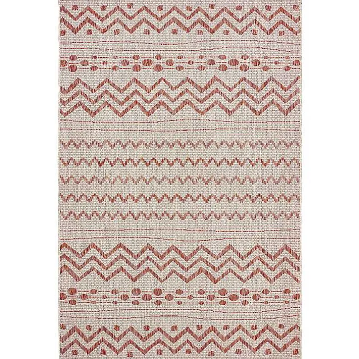 Geometric Stripe Sun Shower Outdoor Area Rug, 5x8
