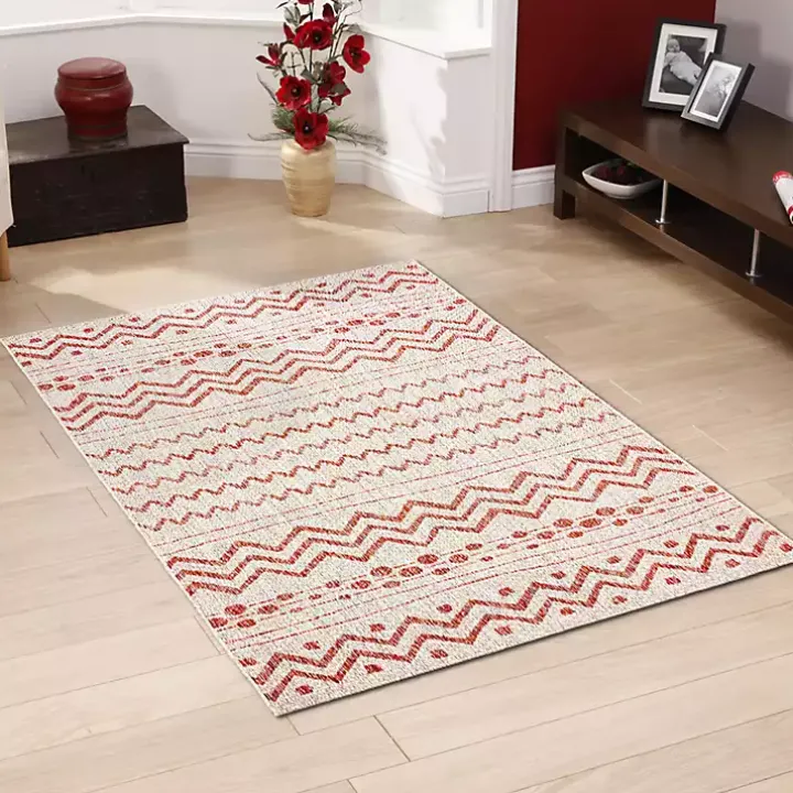 Geometric Stripe Sun Shower Outdoor Area Rug, 5x8