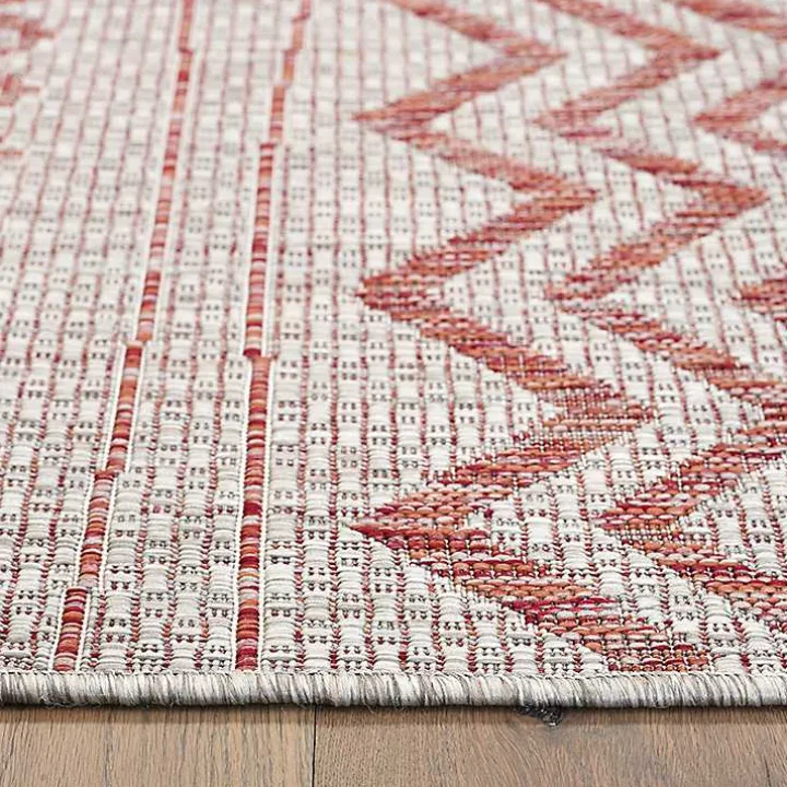 Geometric Stripe Sun Shower Outdoor Area Rug, 5x8