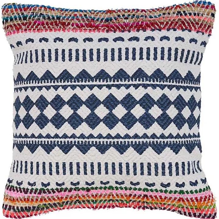 Geometric Stripe Throw Pillow