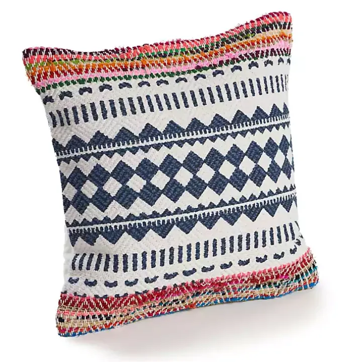 Geometric Stripe Throw Pillow