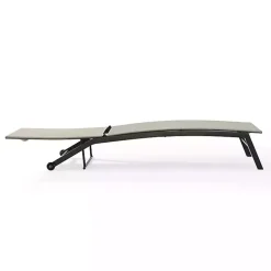 Gibson Gray Mesh Outdoor Loungers, Set of 2