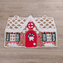 Gingerbread Christmas Bath Mat