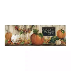 Give Thanks Pumpkins Canvas Art Print