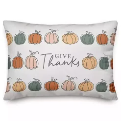 Give Thanks Pumpkins Indoor/Outdoor Pillow