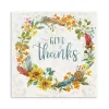 Give Thanks Wreath Canvas Art Print