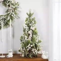 Glitter Pine and Berry Mini Christmas Tree