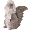 Glittery Squirrel With Scarf and Hat Figurine
