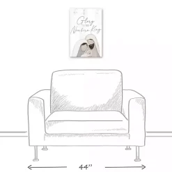 Glory to the Newborn King Canvas Art Print