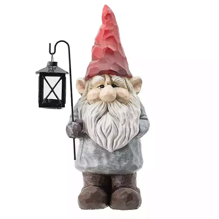 Gnome Holding Lantern Christmas Decoration