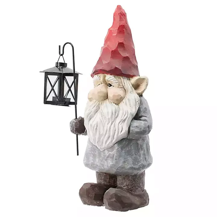 Gnome Holding Lantern Christmas Decoration