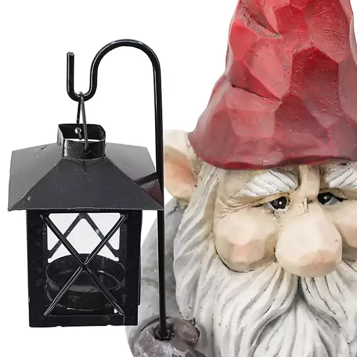 Gnome Holding Lantern Christmas Decoration