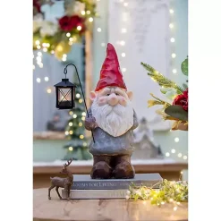 Gnome Holding Lantern Christmas Decoration