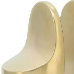 Gold Ceramic Curved Bookends