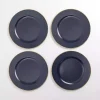 Gold Edge Navy Chargers, Set of 4