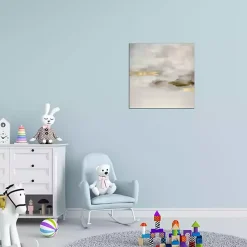 Gold Ethereal Fog Canvas Art Print