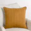 Gold Faux Suede Pillow