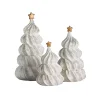 Gold Glitter Meringue Christmas Trees, Set of 3