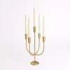 Gold Iron 5-Arm Candelabra