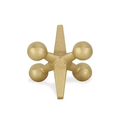 Gold Iron Jack Sculpture, 4 in.