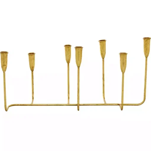 Gold Iron Taper Candle Holder