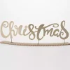 Gold Metal Christmas Tabletop Sign