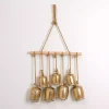 Gold Metal Hanging Bells Wall Decoration