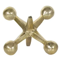 Gold Metal Jack Sculpture