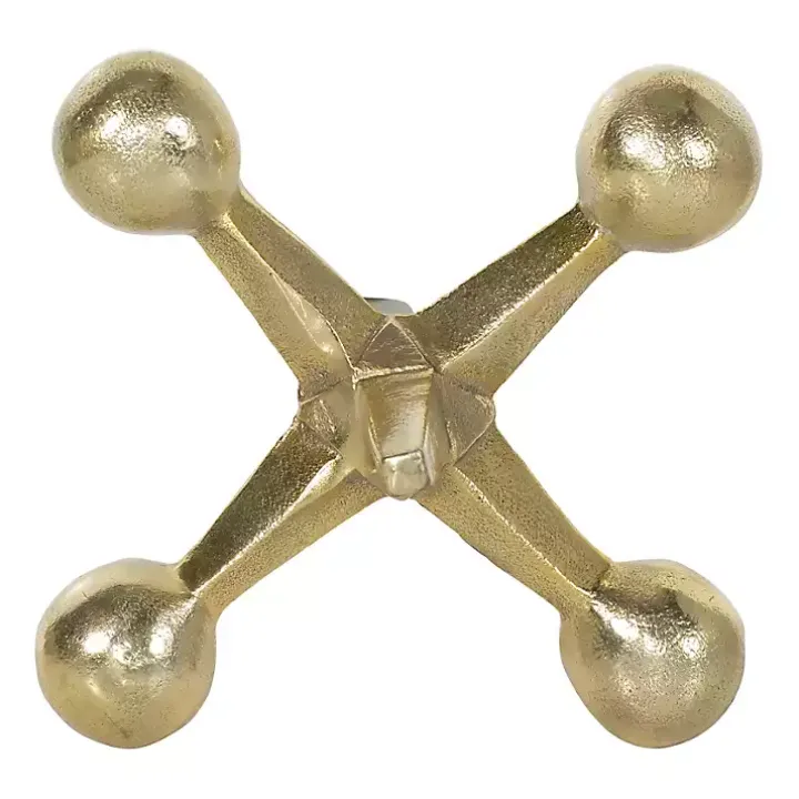 Gold Metal Jack Sculpture