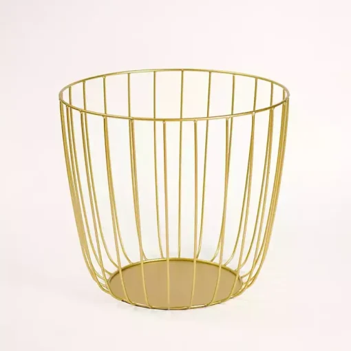 Gold Metal Wire Basket, 18 in.