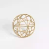Gold Metal Wire Orb, 4 in.