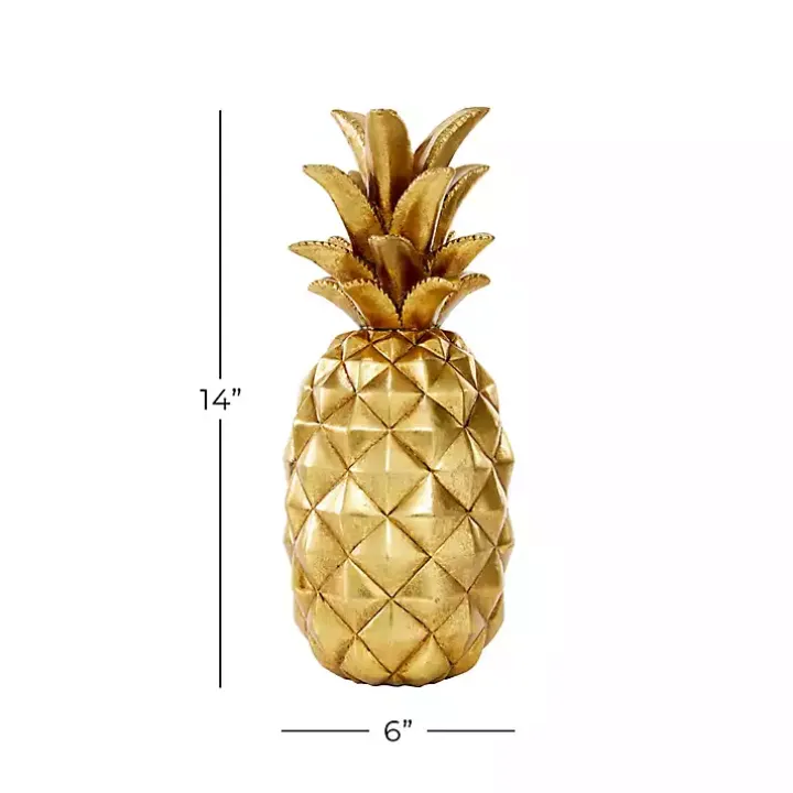 Gold Pineapple Statue