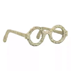 Gold Round Eye Glasses Sculpture