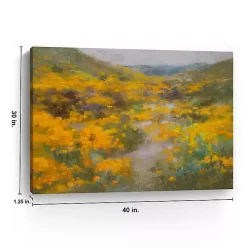 Golden Explosion Canvas Art Print
