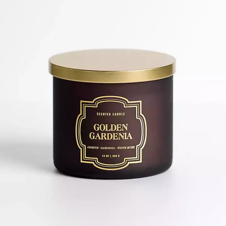 Golden Gardenia 14 oz. 3-Wick Jar Candle