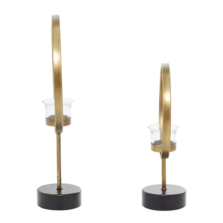 Golden Halo 2-pc. Candle Holder Set