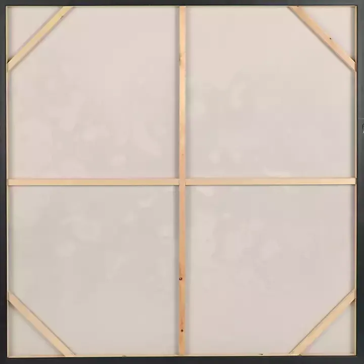 Golden Watercolor Framed Canvas Art Print