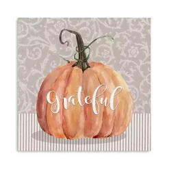 Grateful Pumpkin Canvas Art Print, 20x20