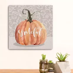 Grateful Pumpkin Canvas Art Print, 20x20