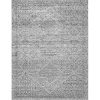 Gray Abstract Pattern Washable Area Rug, 4x6