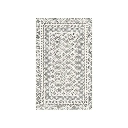 Gray and Cream Border Harrah Runner