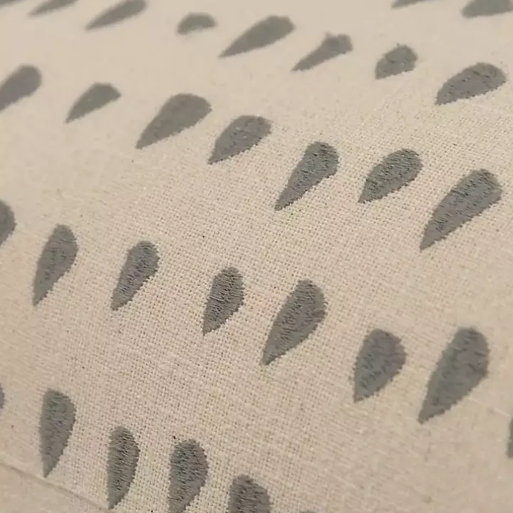 Gray and Natural Animal Patterned Lumbar Pillow