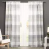 Gray Becky Curtain Panel Set, 108 in.
