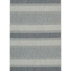 Gray Blue Elletta Indoor/Outdoor Area Rug, 7x9