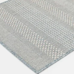 Gray Blue Elletta Indoor/Outdoor Area Rug, 2x7