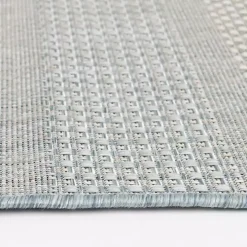 Gray Blue Elletta Indoor/Outdoor Area Rug, 2x7