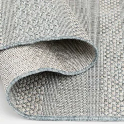 Gray Blue Elletta Indoor/Outdoor Area Rug, 2x7