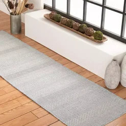 Gray Blue Elletta Indoor/Outdoor Area Rug, 2x7